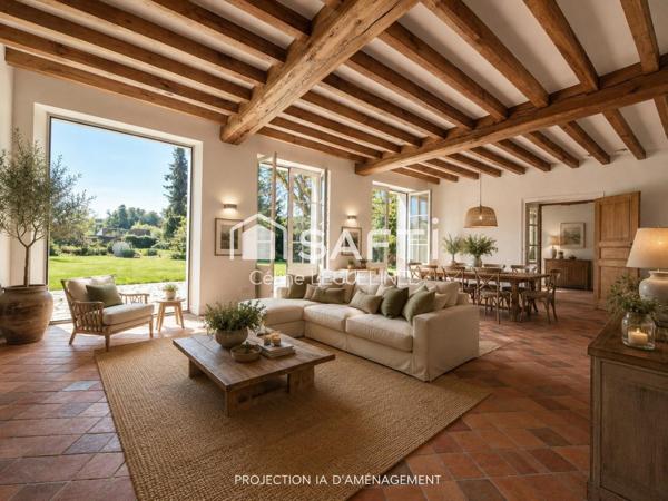 5 chambres, dépendance et grenier aménageable, jardin sans vis à vis