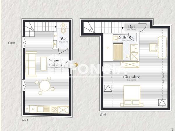 Location Appartement 2 pièces 50.6 m² - Auray 56400