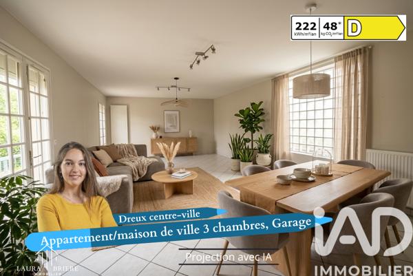 Appartement à vendre 4 pièces 89 m² Dreux