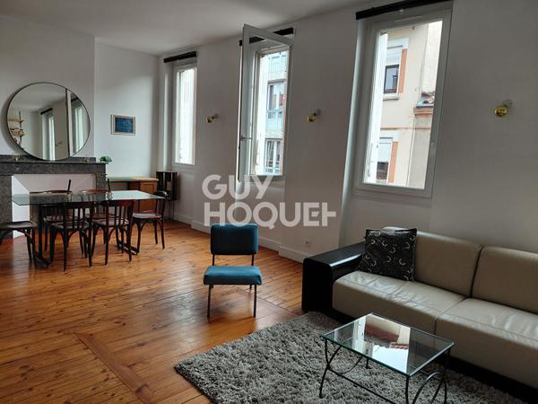 À LOUER T2 MEUBLÉ DE 53 m² AVEC COUR INTERIEURE TOULOUSE  GUILHEMERY