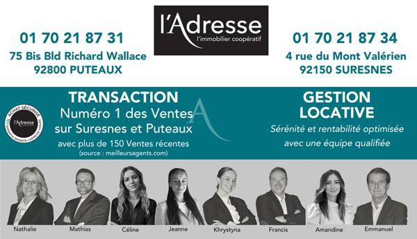 SURESNES Mont Valérien - 5 pièces de 103m² - Terrasse de 21m² et balcon de 9m² - Vue Paris Tour Eiffel- cave et double place de parking