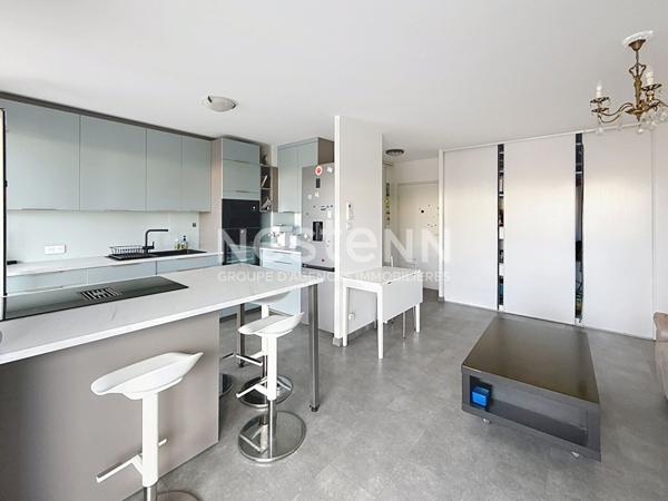 Grand Appartement T2 avec une chambre, grande terrasse Parking privé Piscine - 69500 BRON