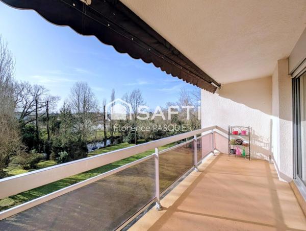 Pessac proche centre – T4 bis lumineux avec balcon, loggia, garage et cave