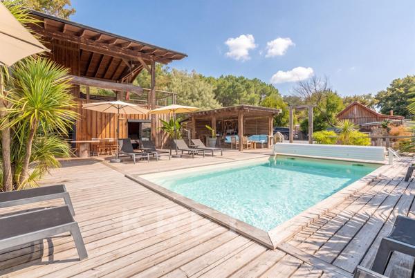 LACANAU-LAC – LES BAÏNASSES | 325m² À L’ESPRIT LACUSTRE, ACCÈS PRIVÉ AU LAC