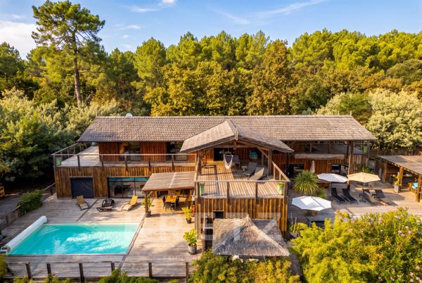LACANAU-LAC – LES BAÏNASSES | 325m² À L’ESPRIT LACUSTRE, ACCÈS PRIVÉ AU LAC