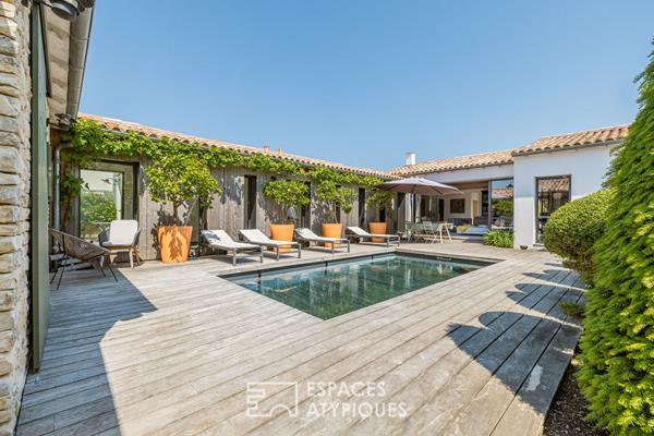 Villa aux airs de vacances entre vignes et plage