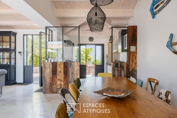 Villa aux airs de vacances entre vignes et plage