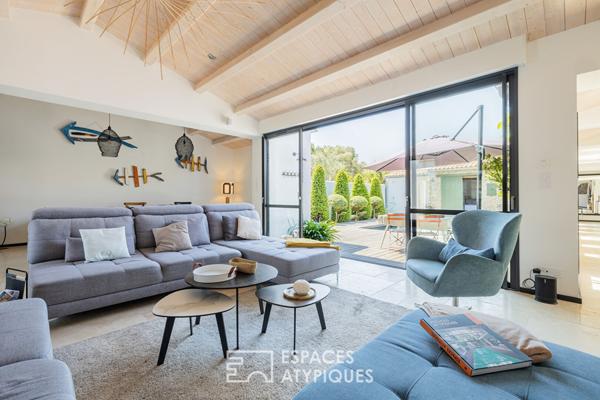 Villa aux airs de vacances entre vignes et plage