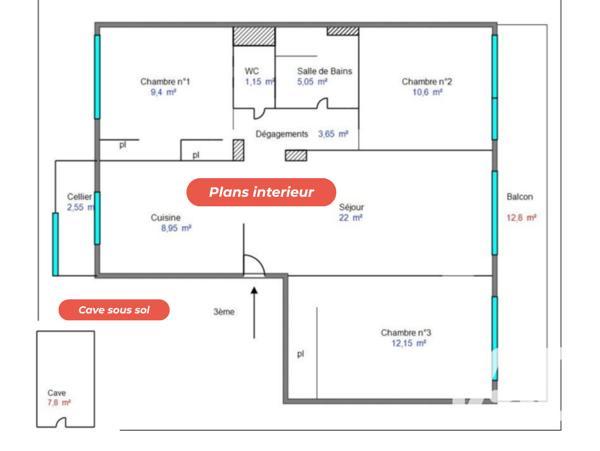 Appartement à vendre 4 pièces 76 m² Aurec-sur-Loire