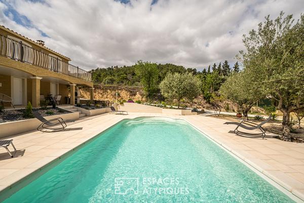 Maison avec jardin et piscine dominant les Corbières