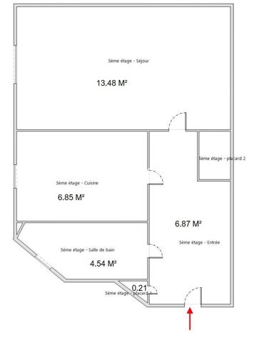 Appartement 1 pièce - 32 m² Exclusivité efficity