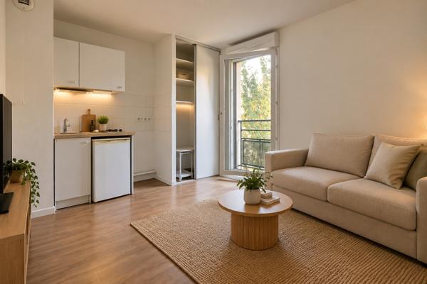 Appartement Villeneuve La Garenne 1 pièce(s) 20.16 m2