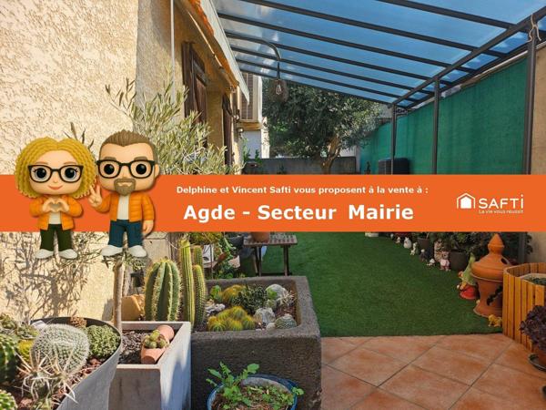 AGDE - MAIRIE - MAISON T4 DE 115 M² - 441 M² TERRAIN