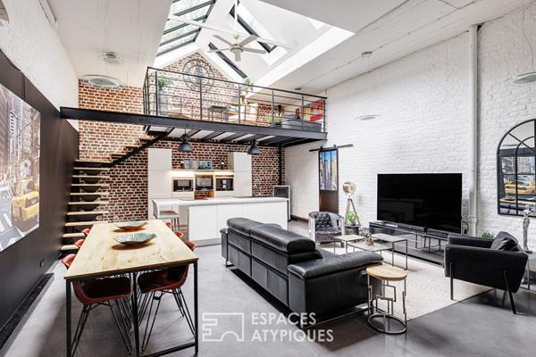 Loft confidentiel avec extérieur