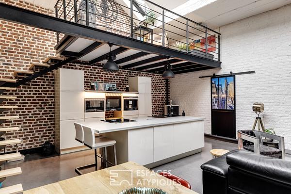 Loft confidentiel avec extérieur