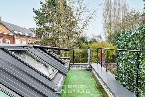 Loft confidentiel avec extérieur