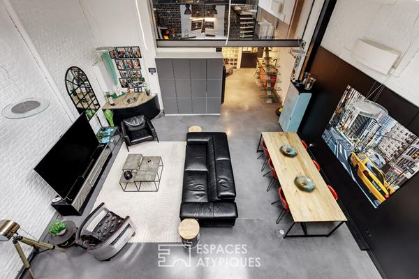 Loft confidentiel avec extérieur