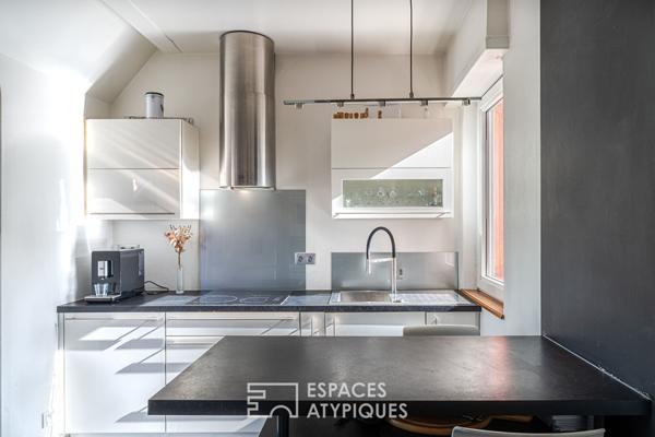 Duplex avec terrasse et jardin au bord de l’Ill