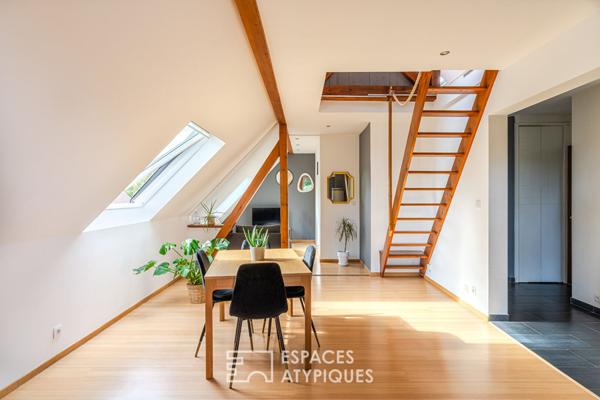 Duplex avec terrasse et jardin au bord de l’Ill