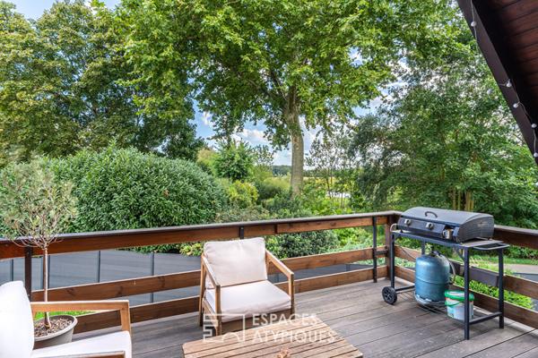 Duplex avec terrasse et jardin au bord de l’Ill