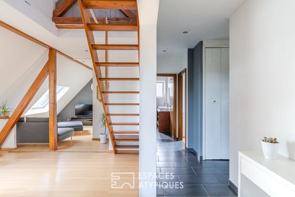 Duplex avec terrasse et jardin au bord de l’Ill