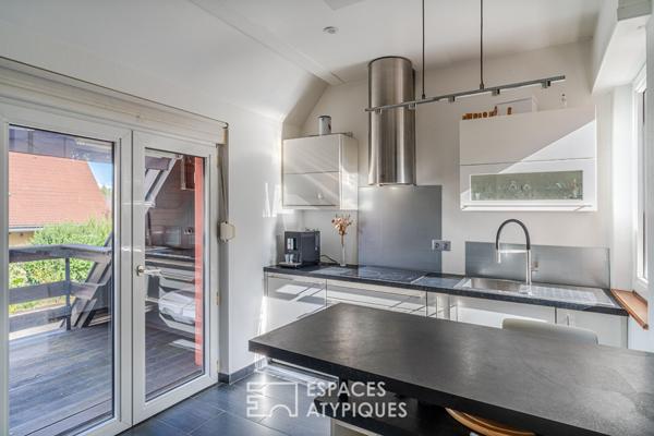 Duplex avec terrasse et jardin au bord de l’Ill