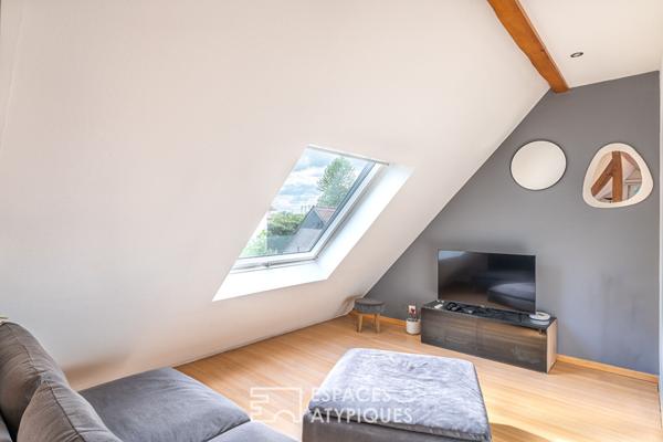 Duplex avec terrasse et jardin au bord de l’Ill