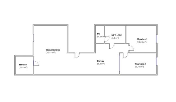 Appartement à vendre 3 pièces 61 m² Fréjus