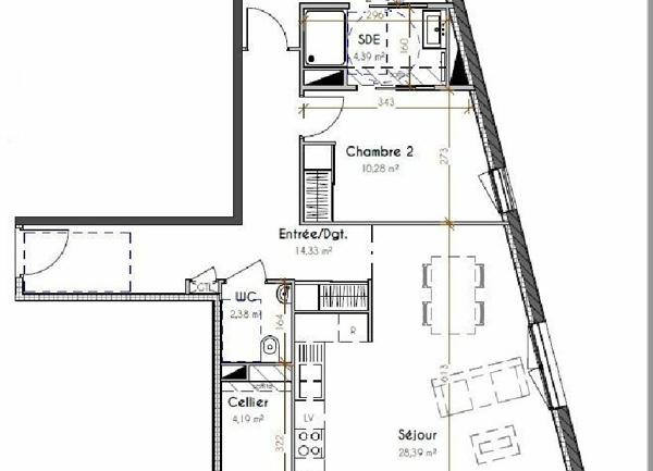 Appartement à vendre  2 pièces • 77,06 m2 Pau