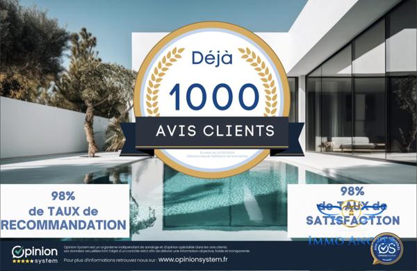 MAISON 180 m2 de plain pied | 6 Chambres | 1112 m2 de terrain avec Piscine