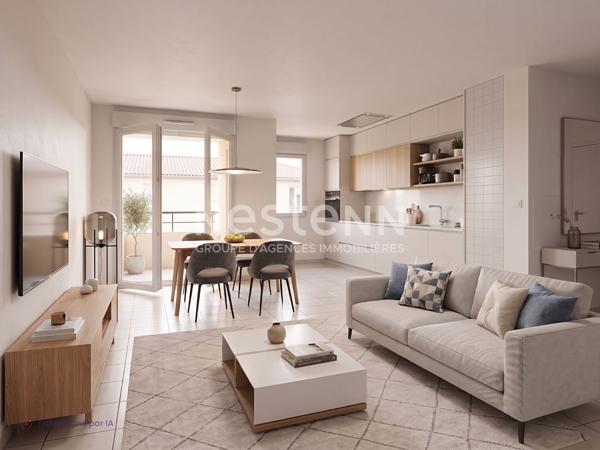 A vendre appartement 3 pièces Toulouse parking sous-sol 58.85m²