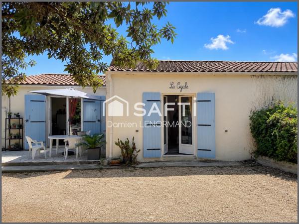 Maison grand village plage 2 chambres terrain 333m2
