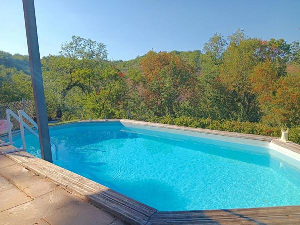 Cahors 46000 grande maison familiale 4 chambres, jardin et piscine