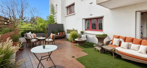 APPARTEMENT DE 3 PIECES AVEC 38m2 d'espaces extérieurs