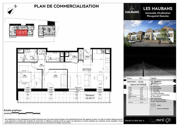 Appartement à vendre  3 pièces • 65,75 m2 Plougastel-Daoulas