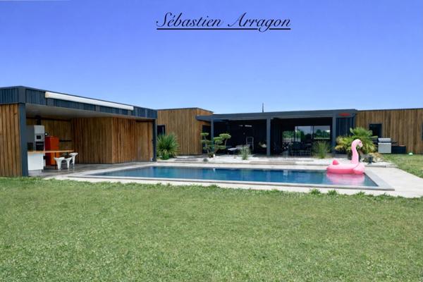 Villa contemporaine d’architecte avec piscine Art de vivre à la campagne, en Lot-et-Garonne- GRANGES SUR LOT (47)