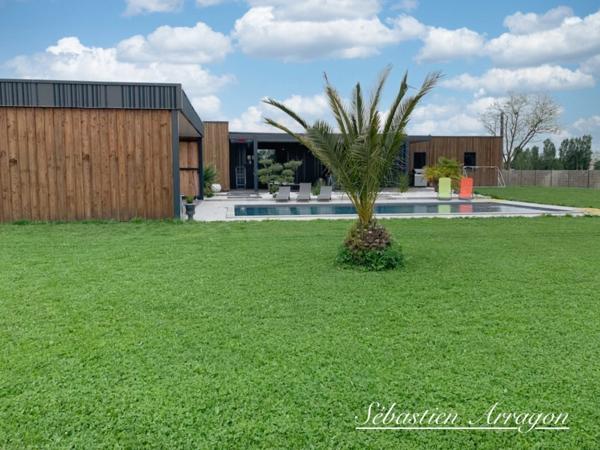 Villa contemporaine d’architecte avec piscine Art de vivre à la campagne, en Lot-et-Garonne- GRANGES SUR LOT (47)