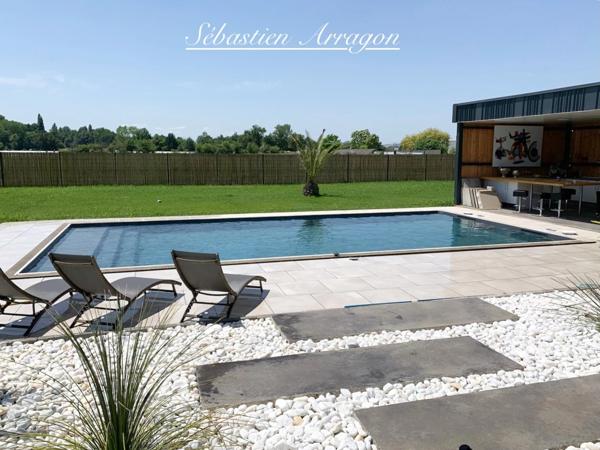 Villa contemporaine d’architecte avec piscine Art de vivre à la campagne, en Lot-et-Garonne- GRANGES SUR LOT (47)