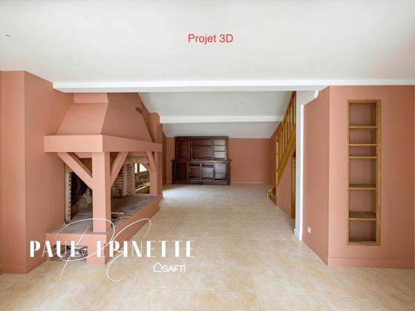 Maison à rénover 110 m2 sur terrain 2000m2 constructible