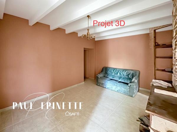 Maison à rénover 110 m2 sur terrain 2000m2 constructible