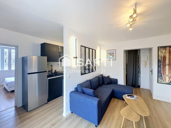 appartement T2 rénové et meublé avec vue mer