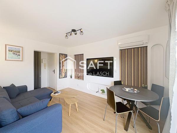 appartement T2 rénové et meublé avec vue mer