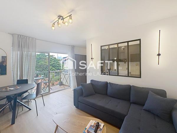 appartement T2 rénové et meublé avec vue mer