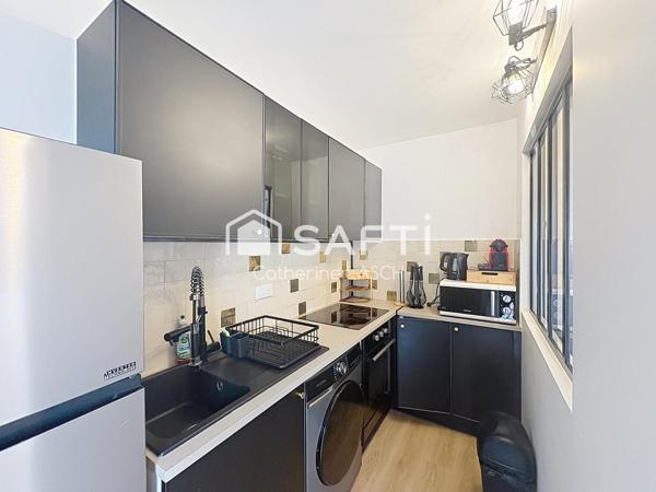 appartement T2 rénové et meublé avec vue mer