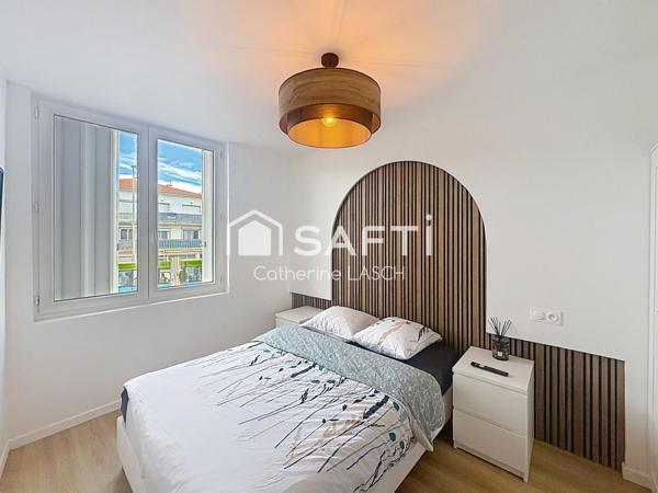 appartement T2 rénové et meublé avec vue mer