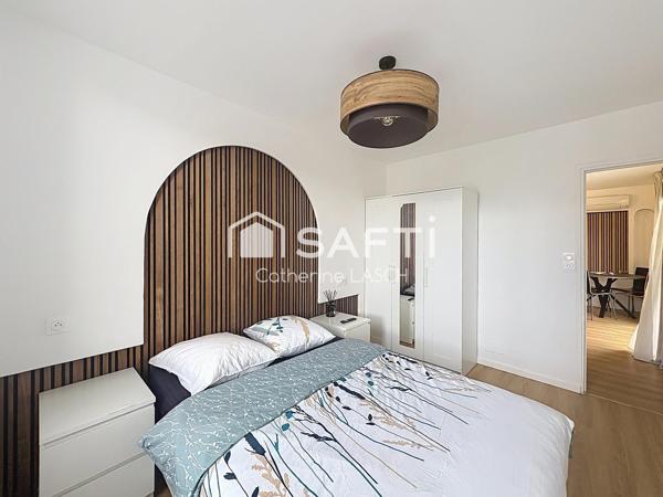appartement T2 rénové et meublé avec vue mer