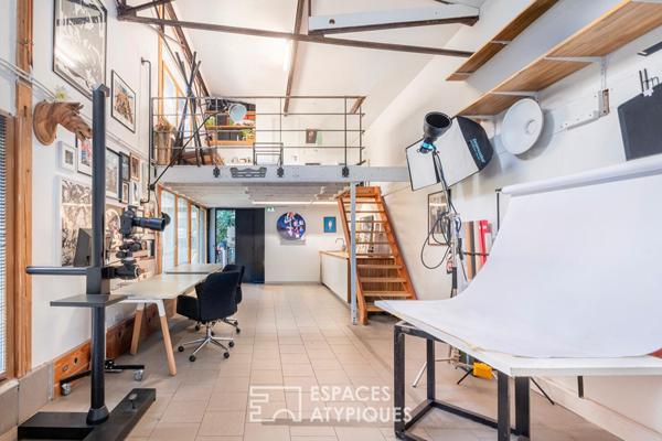 Ancien hangar réhabilité avec jardin intérieur sur le Plateau de Saint-Maurice