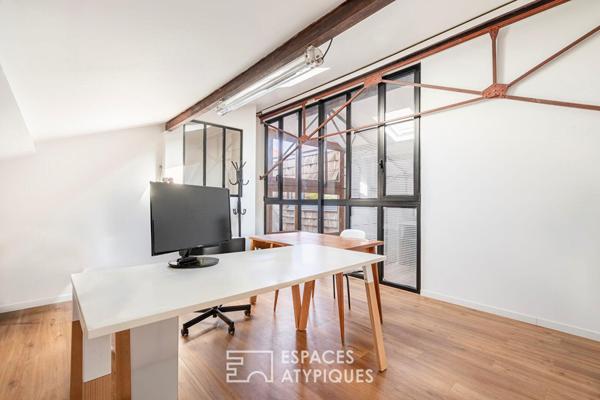 Ancien hangar réhabilité avec jardin intérieur sur le Plateau de Saint-Maurice