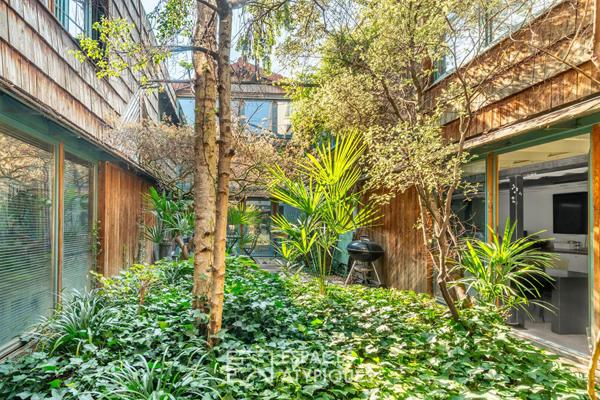 Ancien hangar réhabilité avec jardin intérieur sur le Plateau de Saint-Maurice