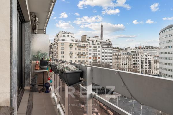Appartement d’exception avec rooftop et vue Tour Eiffel – Paris 16ᵉ